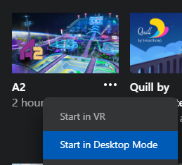 start in desktop mode
